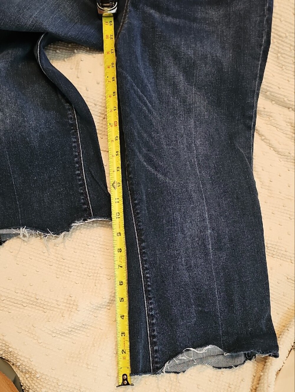 SPANX Womens Slight Flare Dark Blue Jeans - Picture 5 of 6
